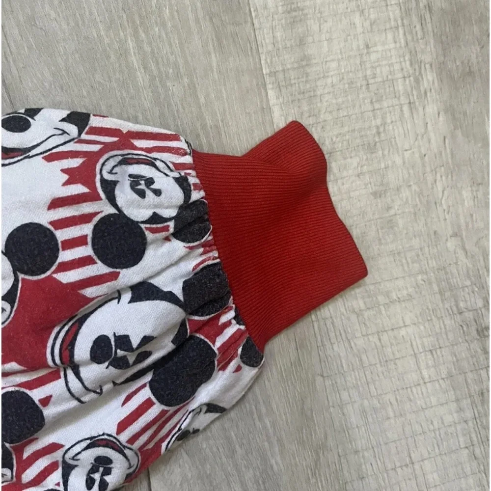 🐭 RARE vintage Mickey Mouse 80’s  Flannel 2 Piece Unisex Adult Disney Pa… - Picture 3 of 7